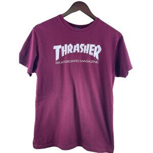Trasher Skateboard Skater Magazine Short Sleeve Red T-Shirt Size Small